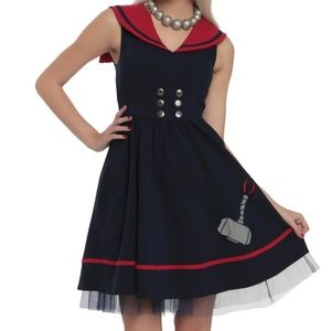 Her Universe Thor Cosplay Sailor Dress Size XS